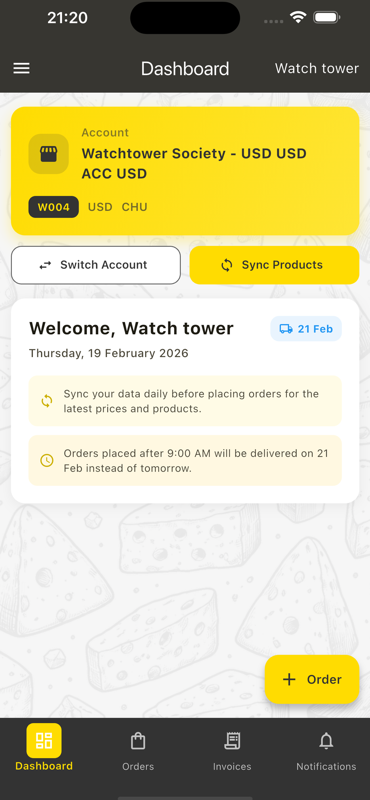 The Cheeseman App - Screen 2