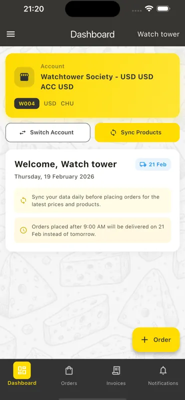 The Cheeseman app, screen 2 of 3