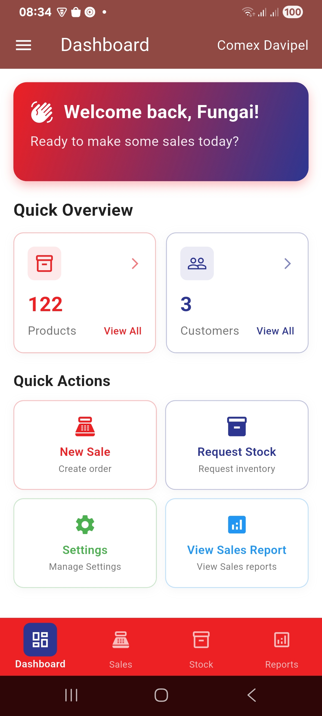 Davipel App - Screen 1